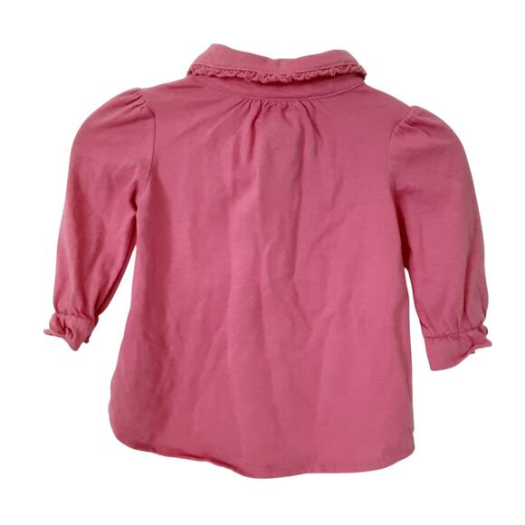 Ralph Lauren Baby Girl 3mo Pink Polo Shirt + Embroidered Slip On Sneakers Set - Picture 11 of 15